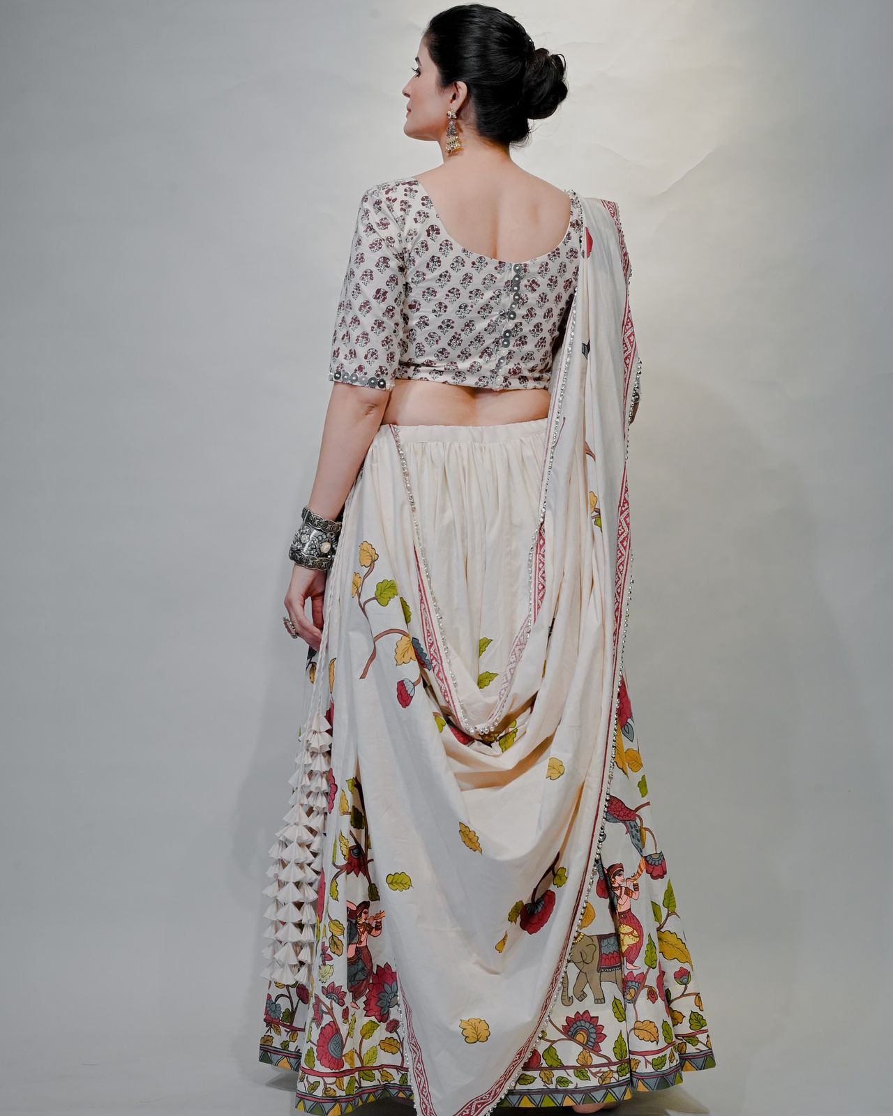 Authentic Gamthi Work Chaniya Choli for Navratri | Pure Cotton Garba Dress in Canada
