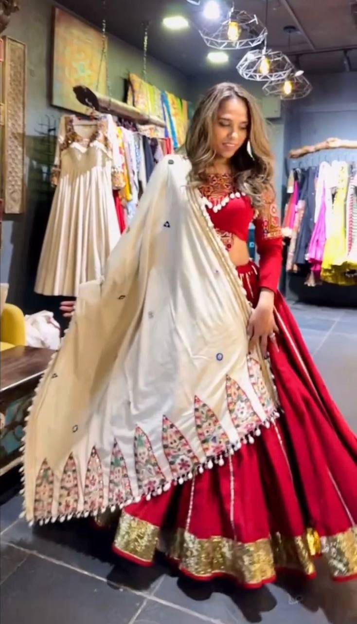 The Perfect Fit Mirror Work Chaniya Choli | Customisable | Canada
