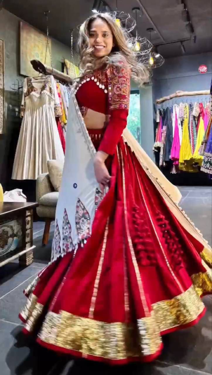 The Perfect Fit Mirror Work Chaniya Choli | Customisable | Canada