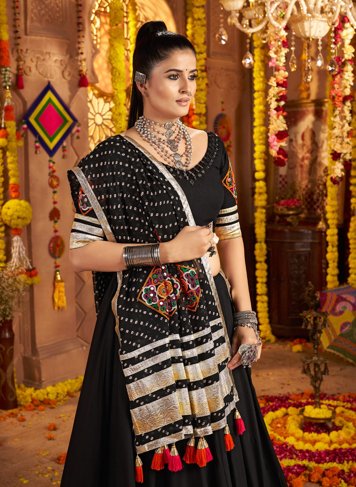 Elegant Black Chaniya Choli for Garba | Women Navratri Collection | Canada
