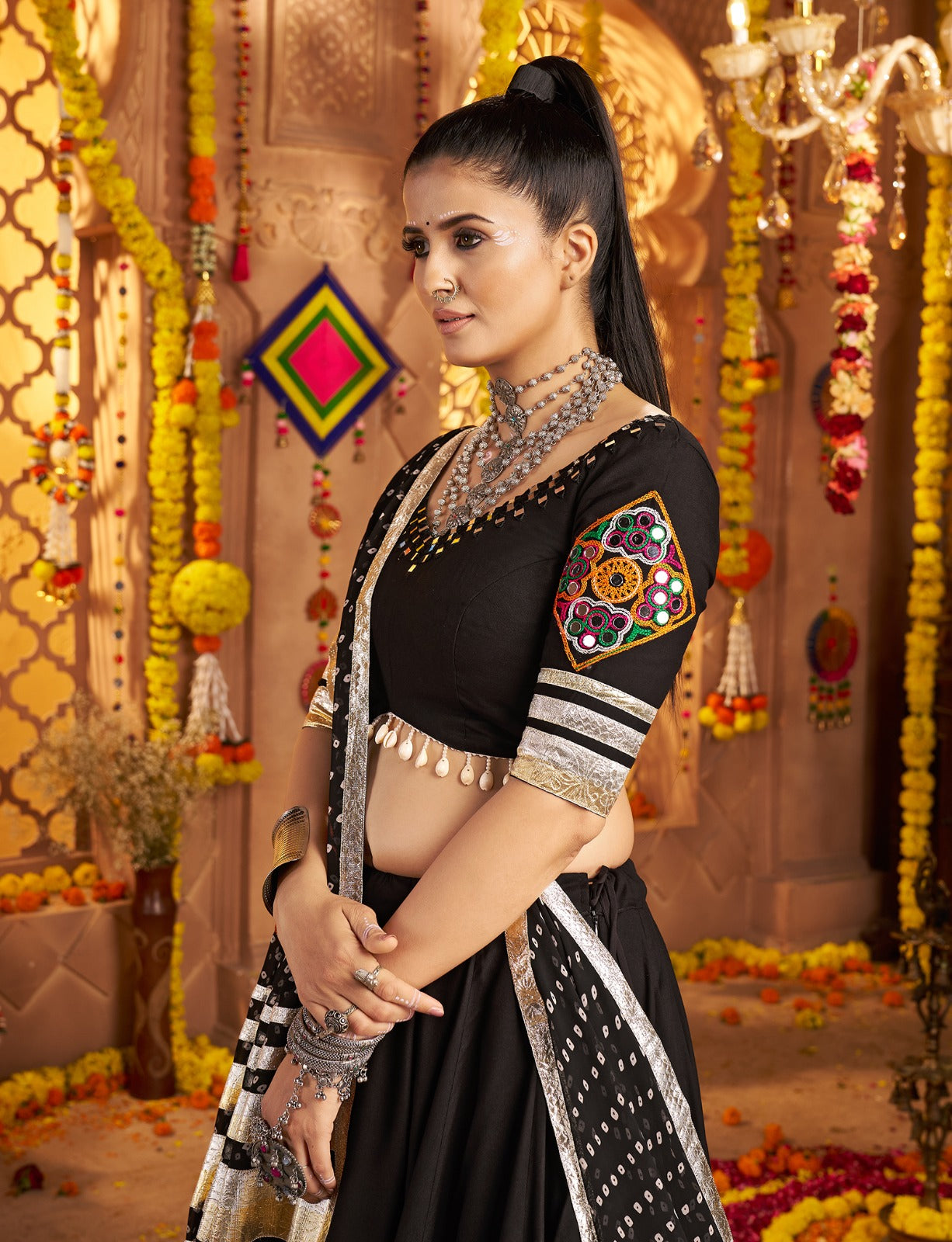 Elegant Black Chaniya Choli for Garba | Women Navratri Collection | Canada