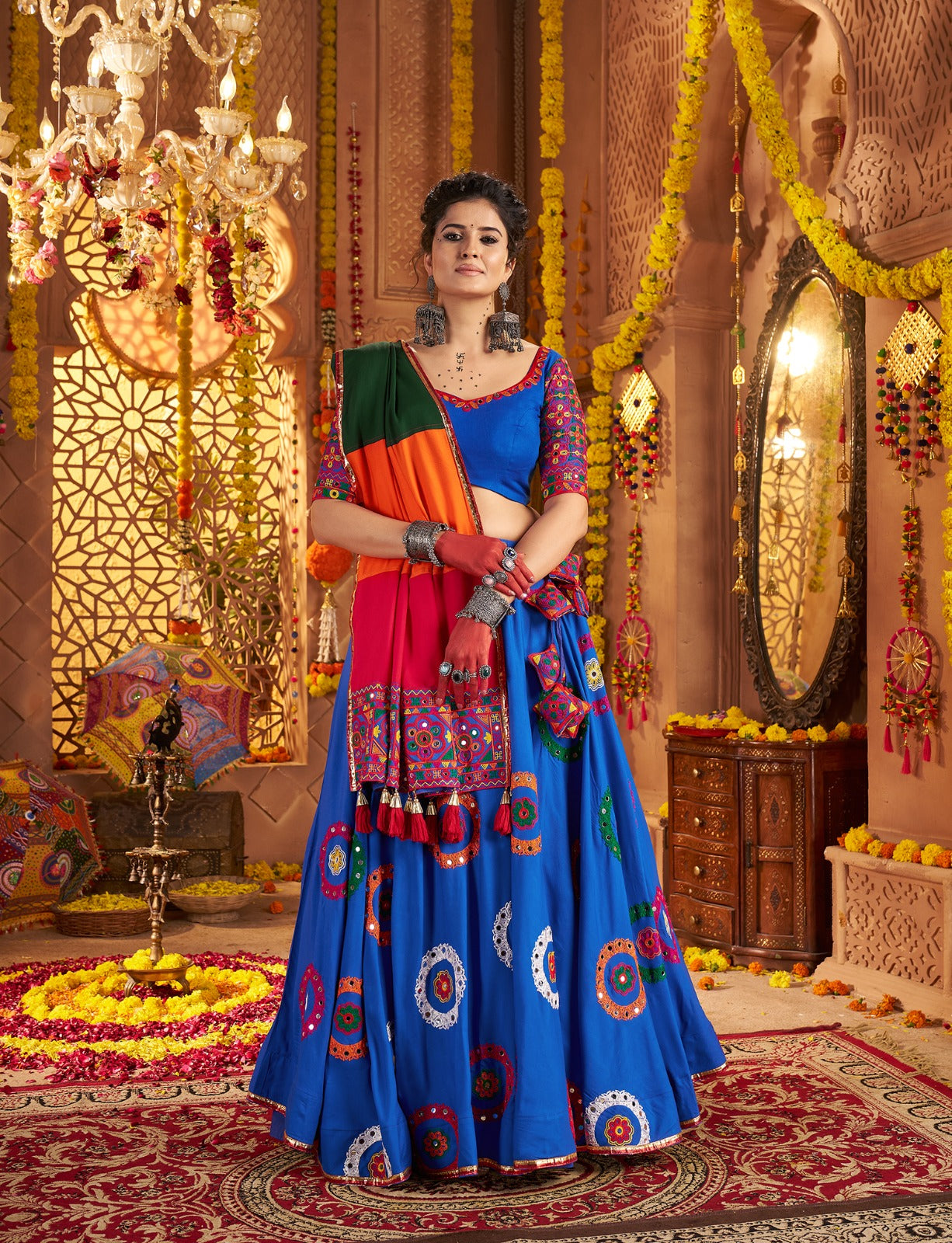 Show-Stopper Navratri Chaniya Choli | 8-Meter Flair & Ready-to-Wear | Shipped Across Canada