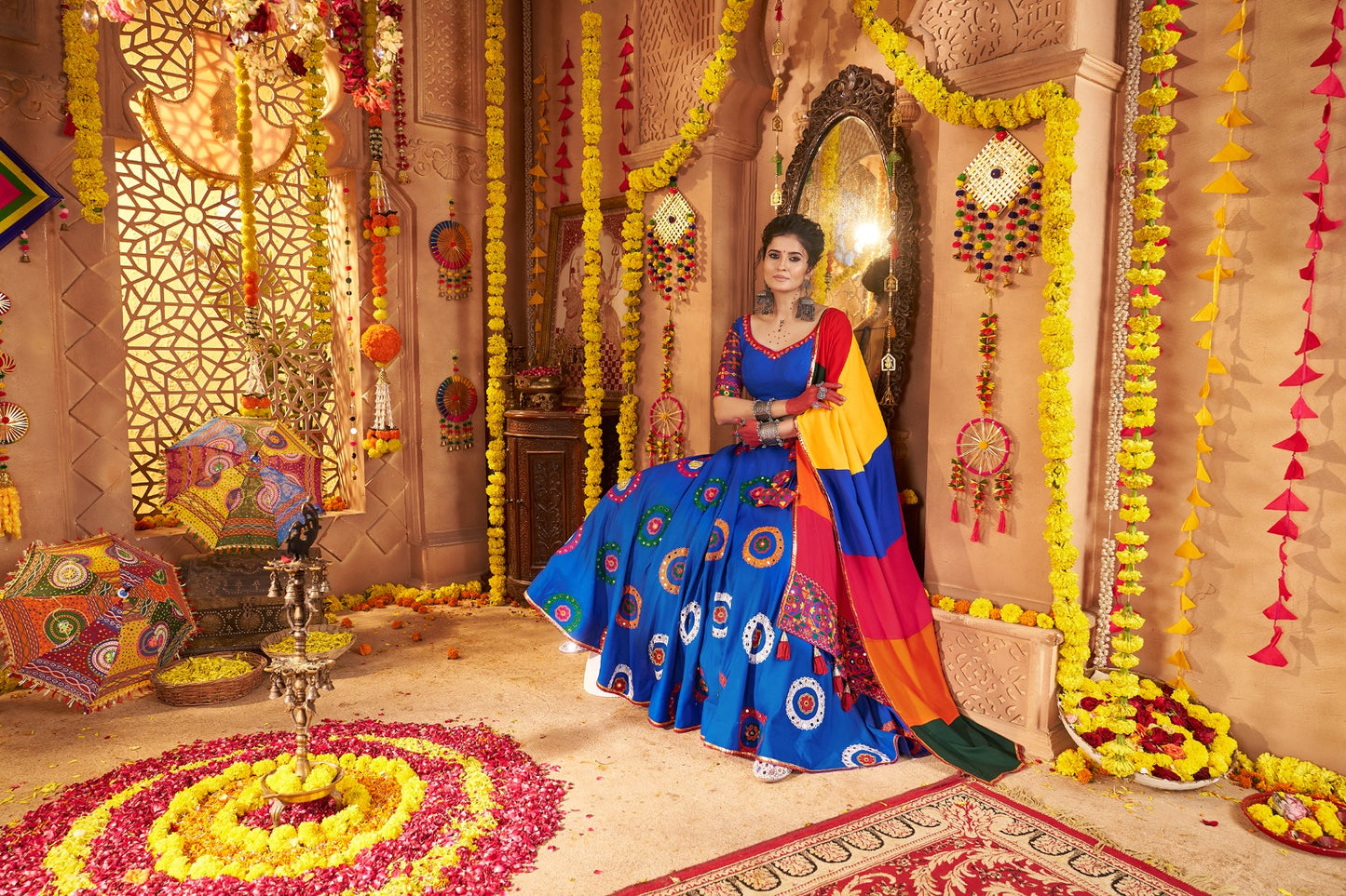 Show-Stopper Navratri Chaniya Choli | 8-Meter Flair & Ready-to-Wear | Shipped Across Canada