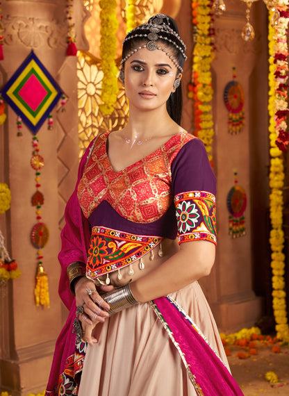 Navratri Chaniya Choli with Statement Jacquard Dupatta | Canada