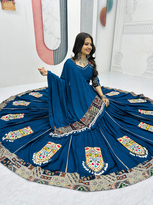 Head-to-Toe Gamathi Work Cotton Chaniya Choli | Ready-to-Wear | Pashchim Canada