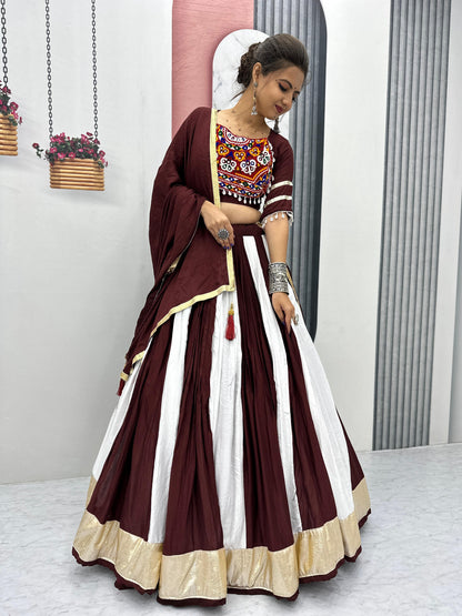 Authentic Gamathi Work Cotton Lehenga Choli | Ready-to-Wear Garba Dress | Canada