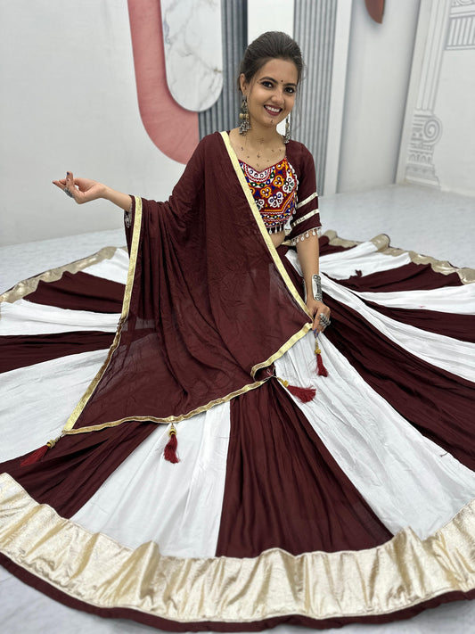 Authentic Gamathi Work Cotton Lehenga Choli | Ready-to-Wear Garba Dress | Canada