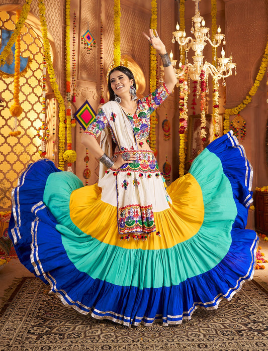 The "Rangoli Dream" Chaniya Choli | Pre-Order for Navratri in Canada