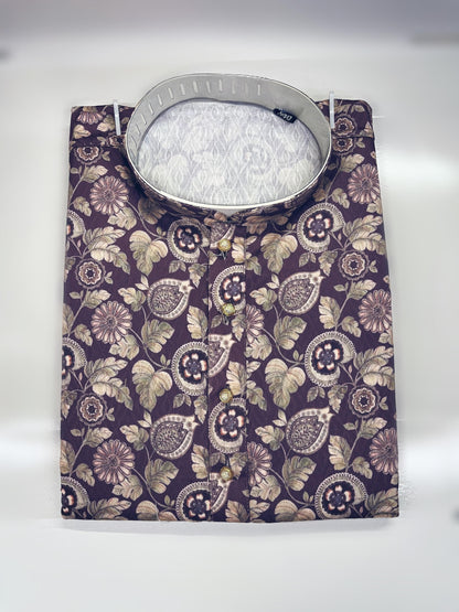 Flower Printed Kurta Pyjama set for Festive Season in Kitchener | Navratri Look | Pashchim Canada