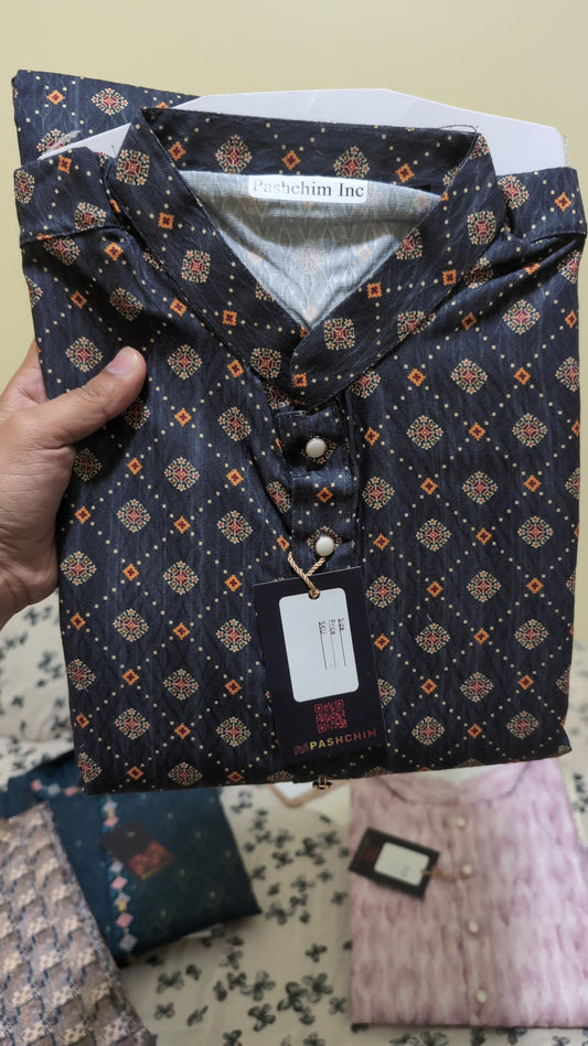 Mens printed Kurta